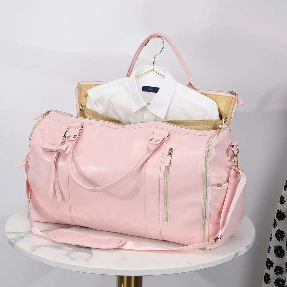 CN Guangdong Travel Garment Bag Duffle Foldable PU Leather
