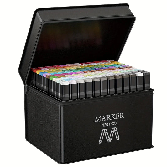 Dual Tip Alcohol Markers Set for Creative Art Projects