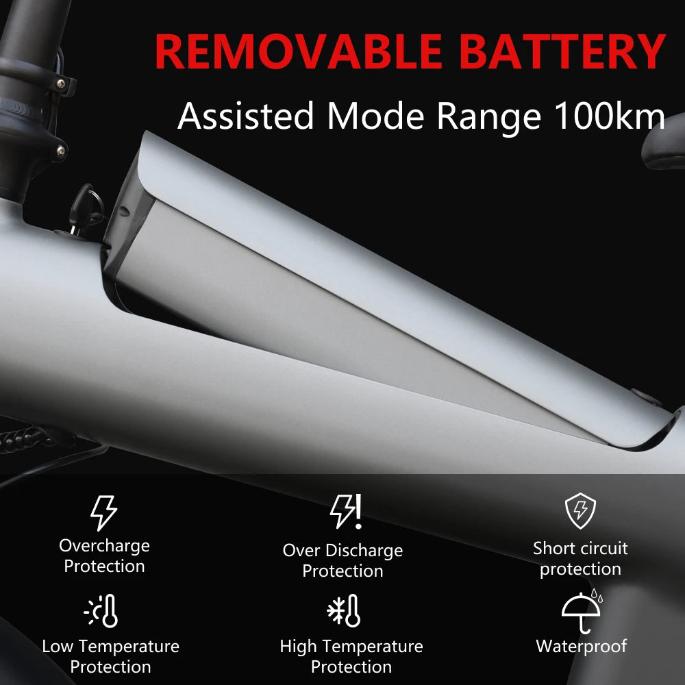 HUANCI Q3 Electric Mountain Bike 48V 20Ah Aluminum Frame