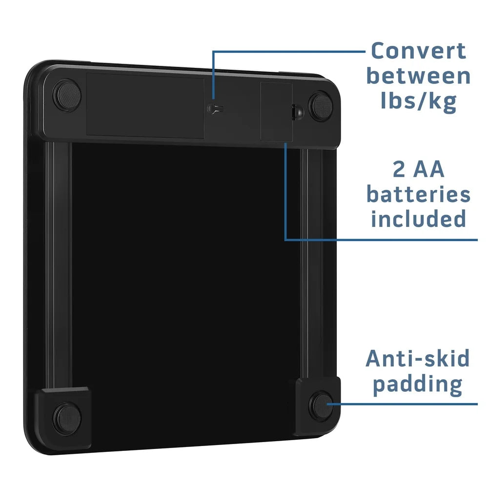 Digital Carbon Fiber Bathroom Scale with BMI Tracking Technology