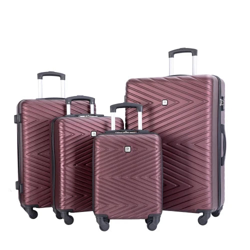 Travelhouse 4-Piece ABS Spinner Luggage Set TSA Lock