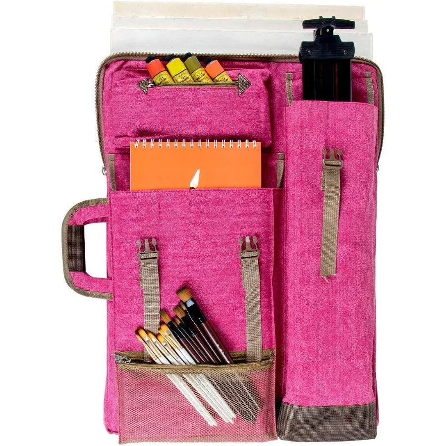 High-Concerned Chemical Canvas Art Portfolio Case Backpack For Artists Durable