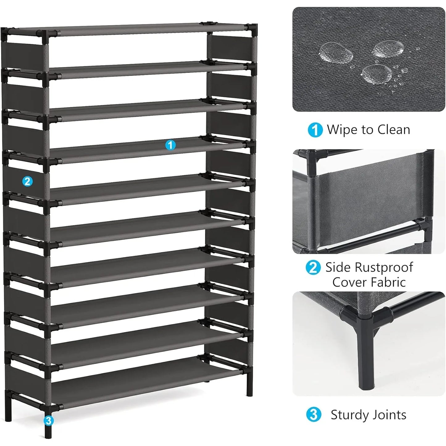 Versatile Multi-Layer Storage Rack for Shoes and Books
