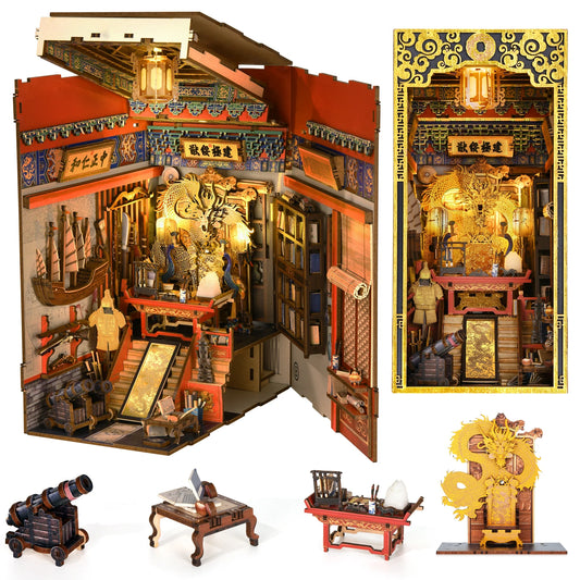 MiniCity Diy Book Nook Kit Dollhouse For Bookshelf Decor