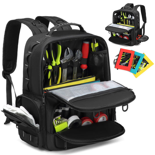 YH GSCN Tool Backpack Heavy Duty Organizer With Pouches
