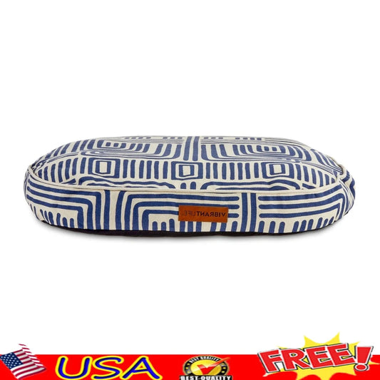 Comfortable Oval Dog Bed with Removable Washable Cover