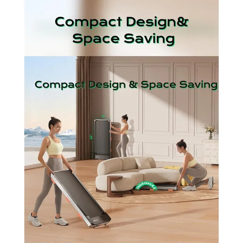 Portable Incline Walking Pad for Home Office Fitness Training