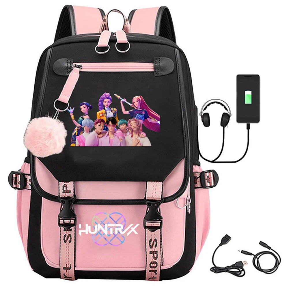 Guangdong Backpack School Bag For Students KPop Demon Slayer