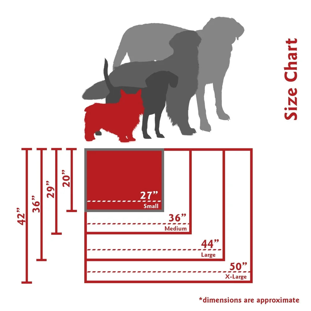 Durable Rectangle Dog Bed with Removable Soft Cover