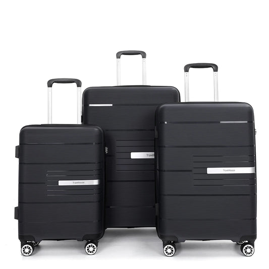 Travelhouse Hardshell Luggage Set 3 Piece With TSA Lock