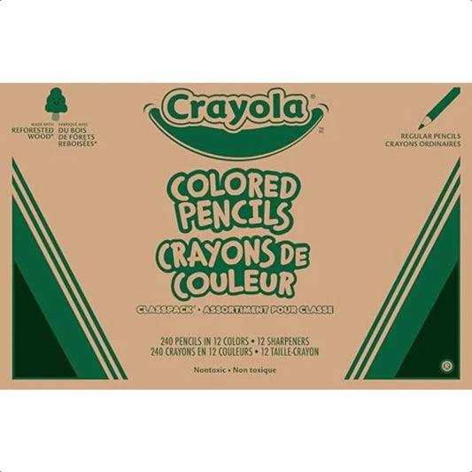 Hign Concerned Colored Pencils Classpack 240 Bulk School