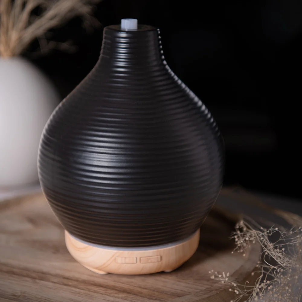 Ceramic Essential Oil Diffuser With Color Changing LED Light