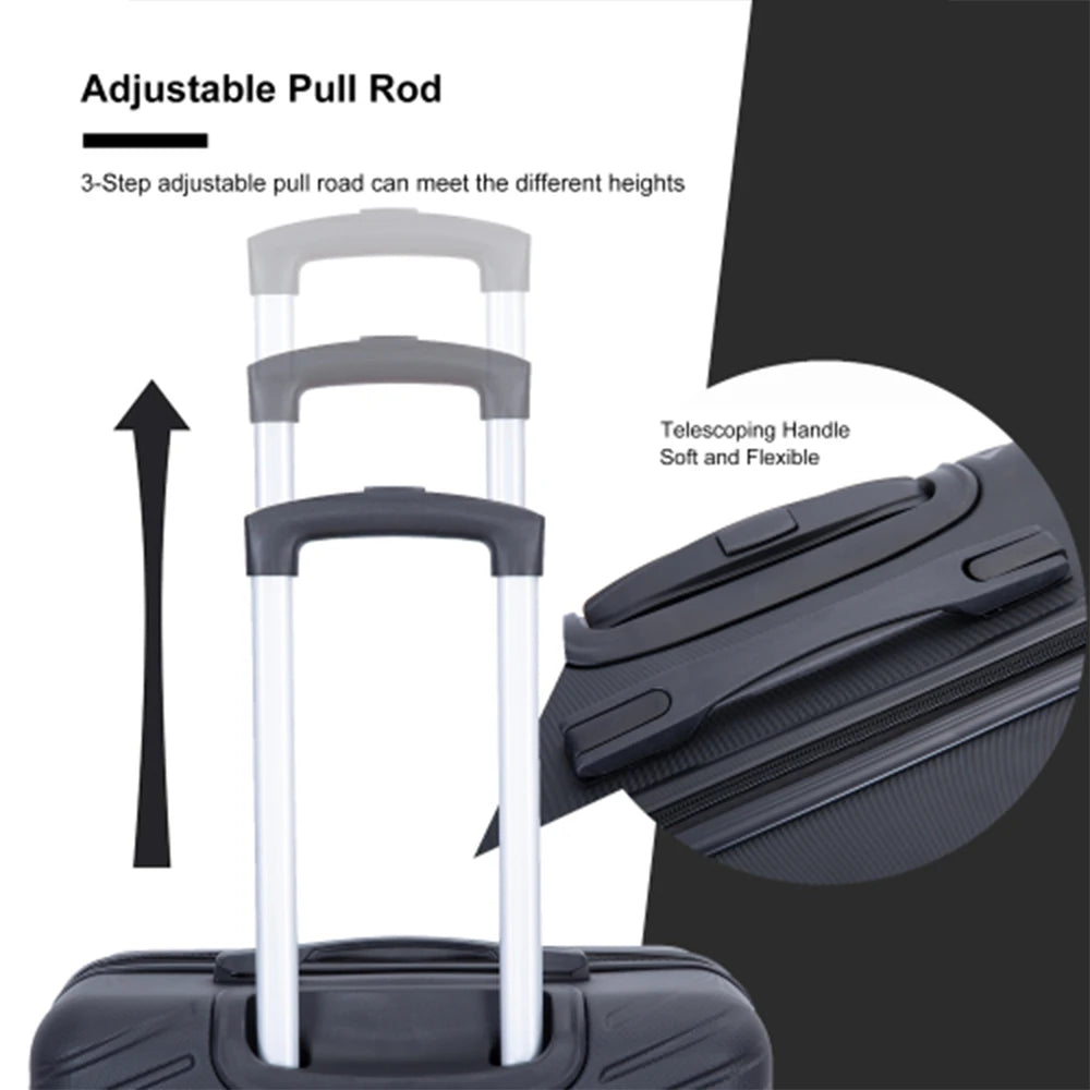 Travelhouse 4-Piece ABS Spinner Luggage Set TSA Lock