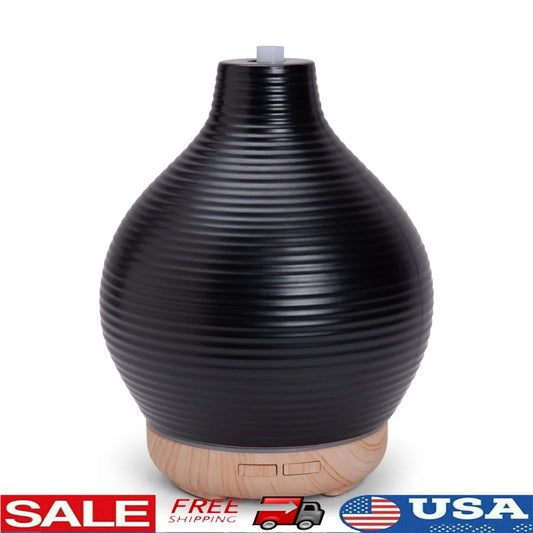 Ceramic Essential Oil Diffuser With Color Changing LED Light