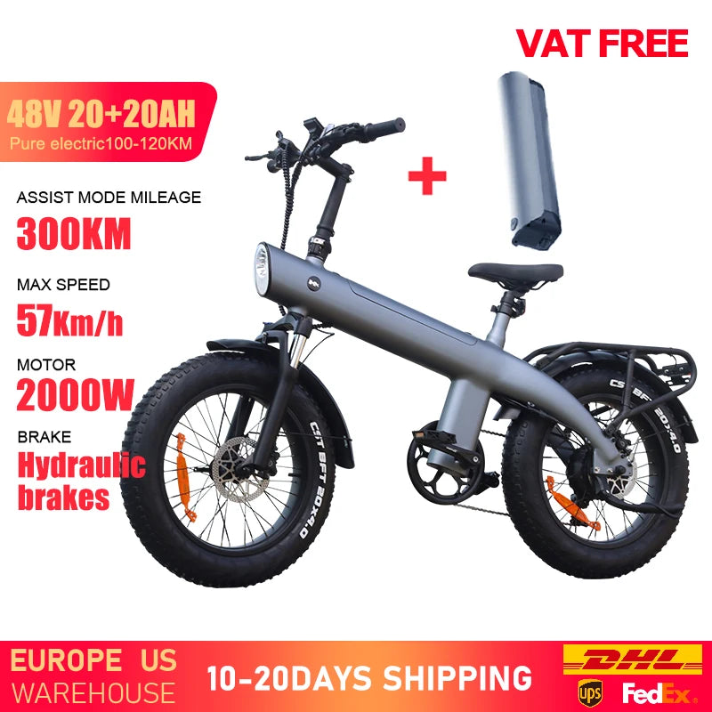 HUANCI Q3 Electric Mountain Bike 48V 20Ah Aluminum Frame