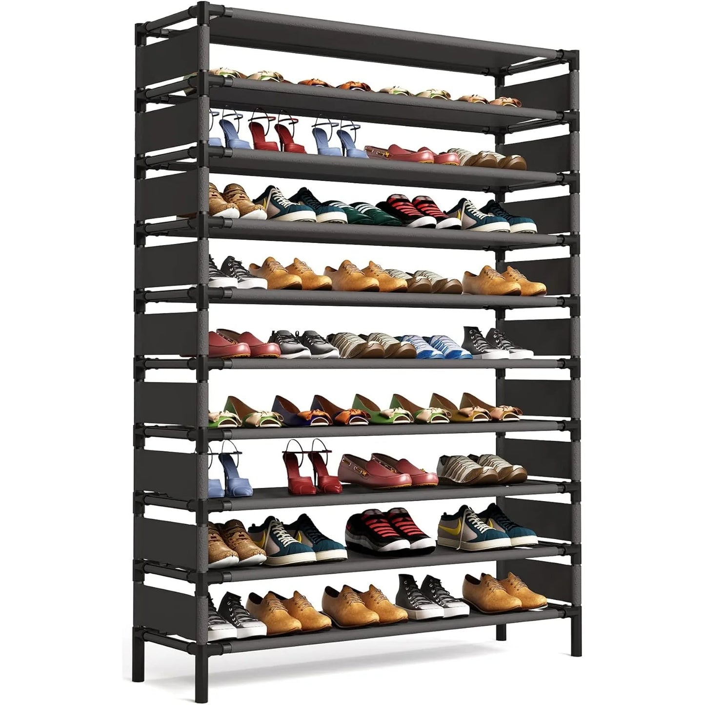 Versatile Multi-Layer Storage Rack for Shoes and Books
