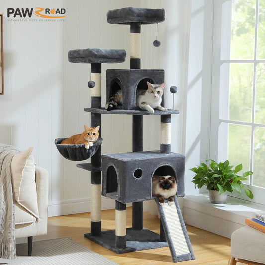 PAWZ Road Multi Level Cat Tree Tower With Sisal Scratching