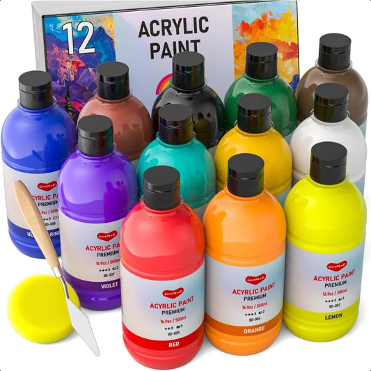 Vibrant Acrylic Paint Set for Multi Surface Art Creation