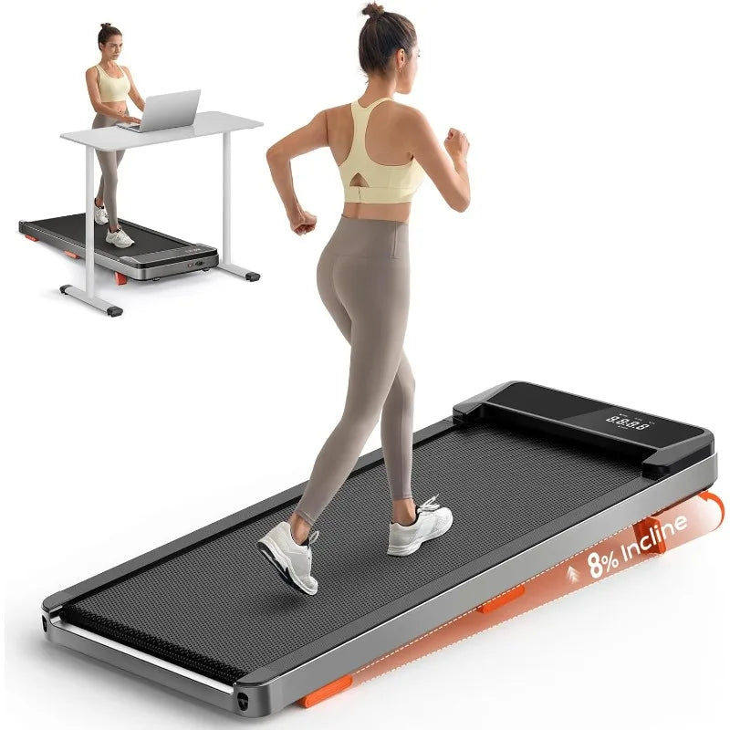 Portable Incline Walking Pad for Home Office Fitness Training