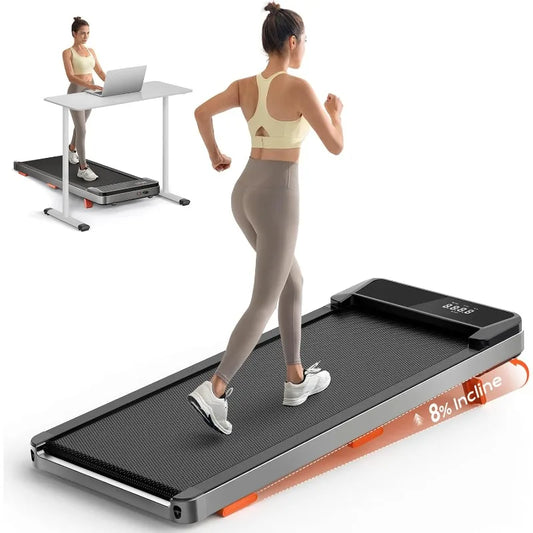 Portable Incline Walking Pad for Home Office Fitness Training
