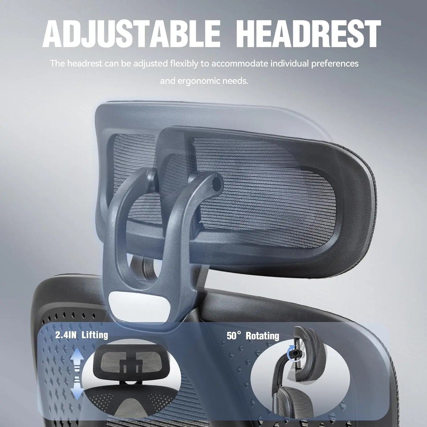Dowinx Ergonomic Mesh Office Chair with Adjustable Lumbar Support