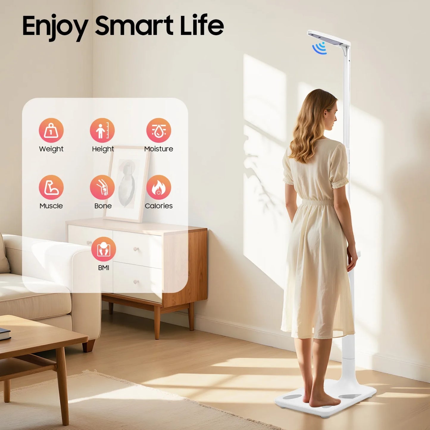 Professional Digital Body Weight and Height Measurement Scale