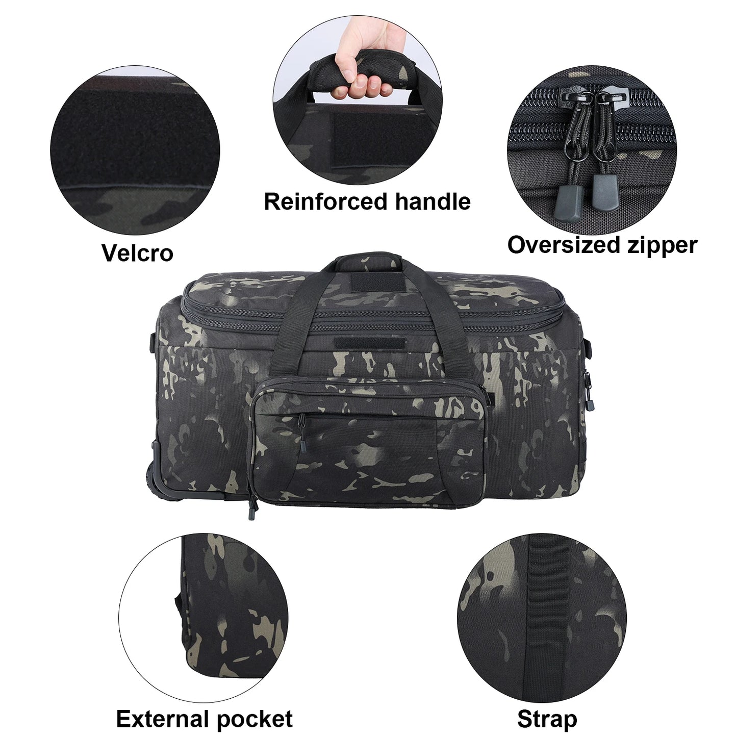 Fujian Military Camouflage Luggage Carry On Trolley Case