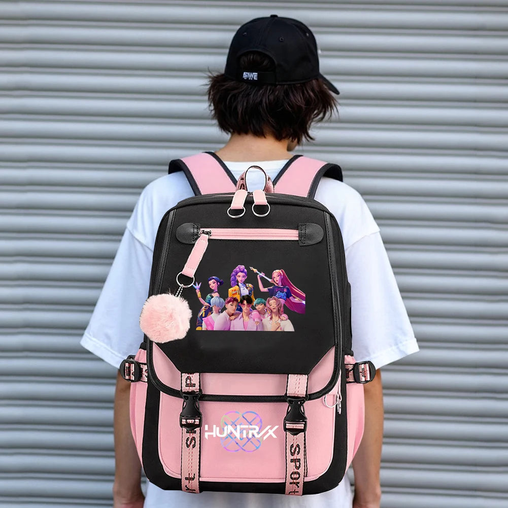 Guangdong Backpack School Bag For Students KPop Demon Slayer