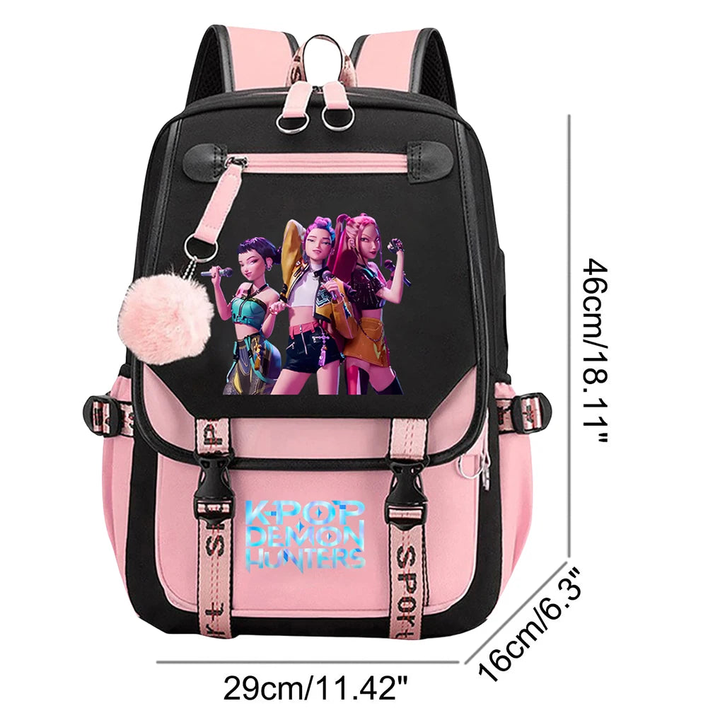 Guangdong Backpack School Bag For Students KPop Demon Slayer