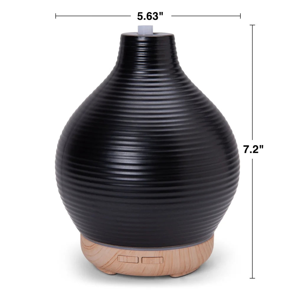 Ceramic Essential Oil Diffuser With Color Changing LED Light