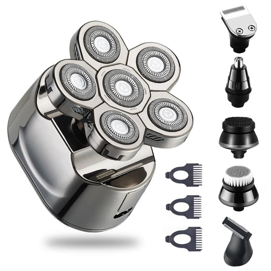 Solimpia 6 In 1 Rechargeable Electric Shaver Waterproof