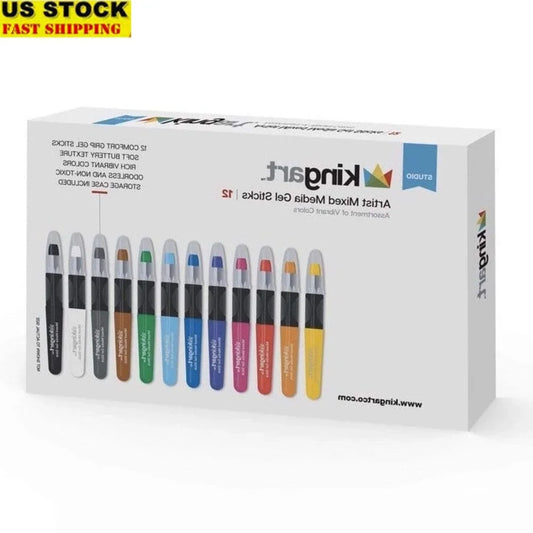 Vibrant Gel Stick Artist Markers Set for Creative Expression