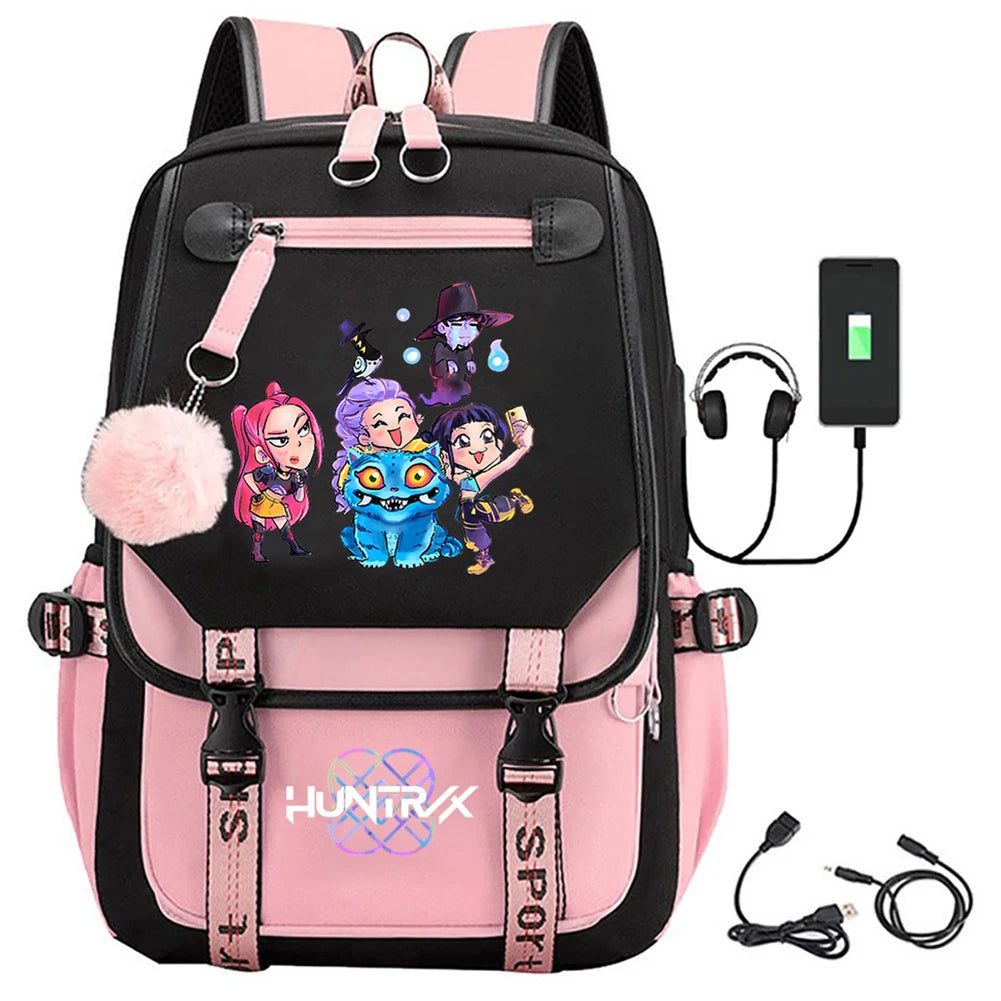 Guangdong Backpack School Bag For Students KPop Demon Slayer