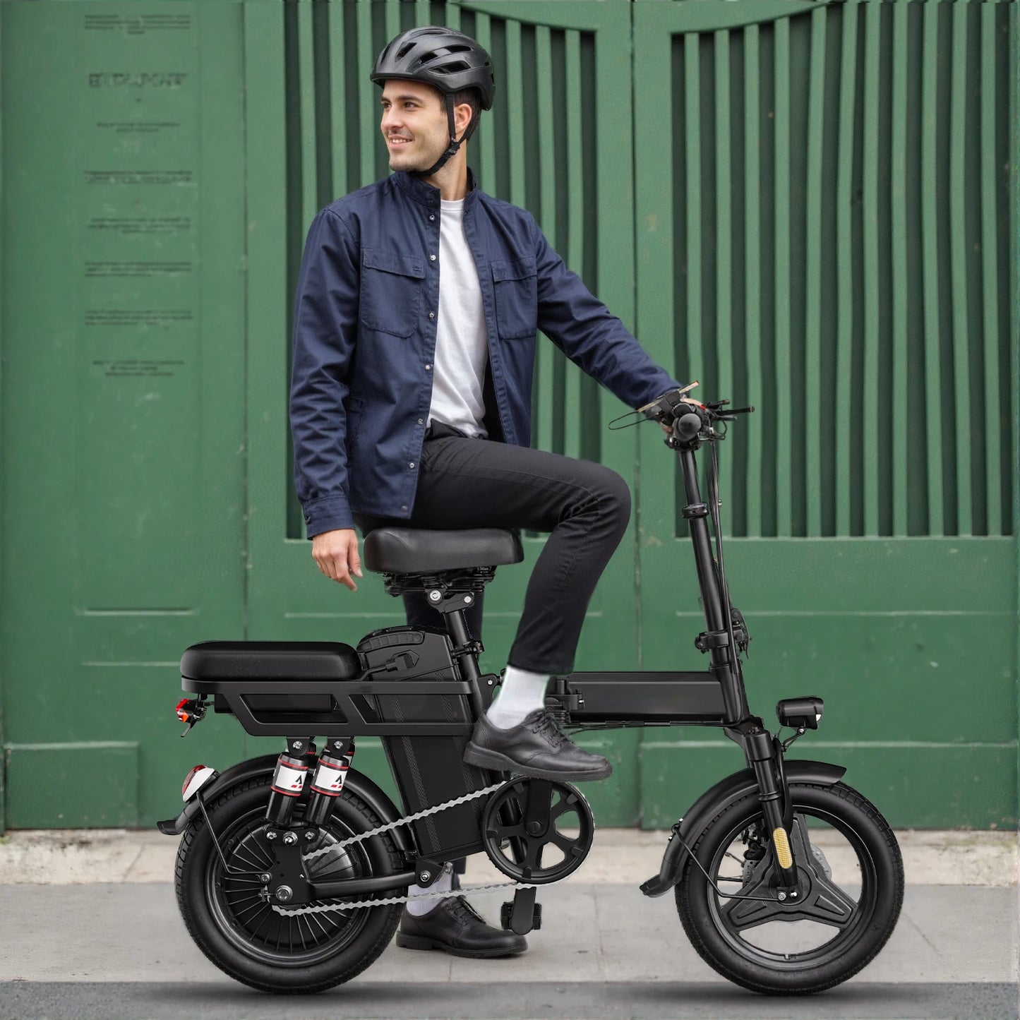 Origin 500W Folding Electric Bike Ebike With Suspension